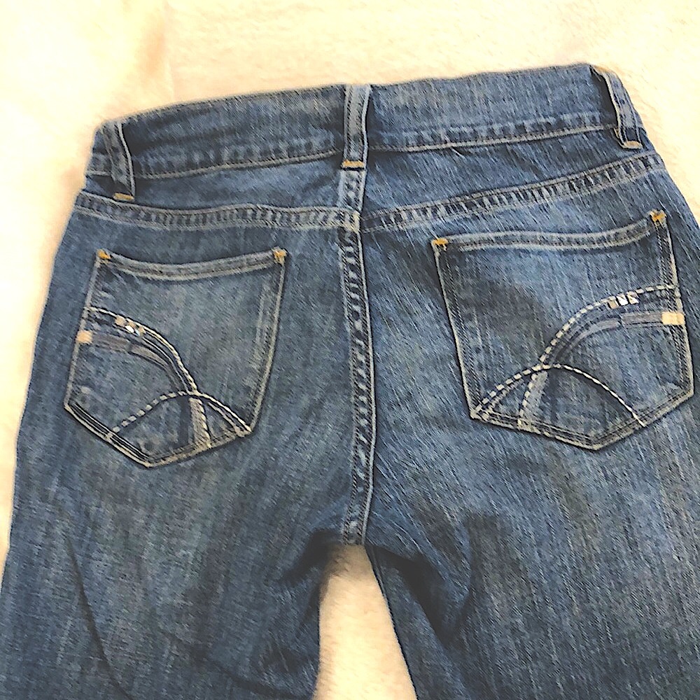 Old Navy Flirt Capris Skinny Cropped Blue Jeans Size 2 LNC